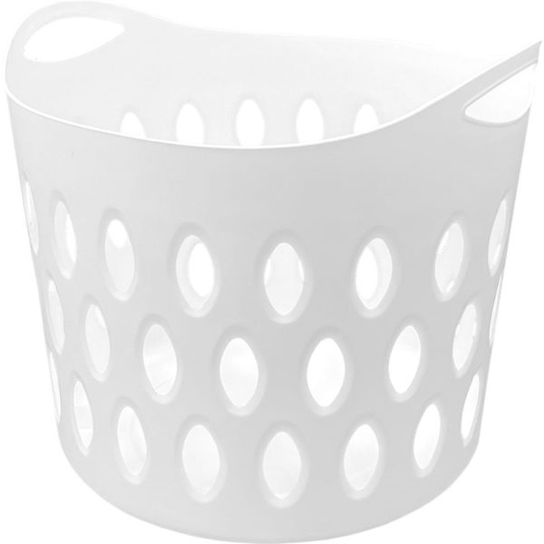 THUMBS UP SMALL FLEXI LAUNDRY BASKET WHITE