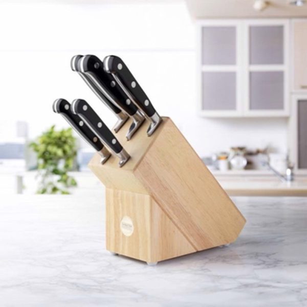 TAYLORS EYE SABATIER KNIFE BLOCK SLOP 5PC