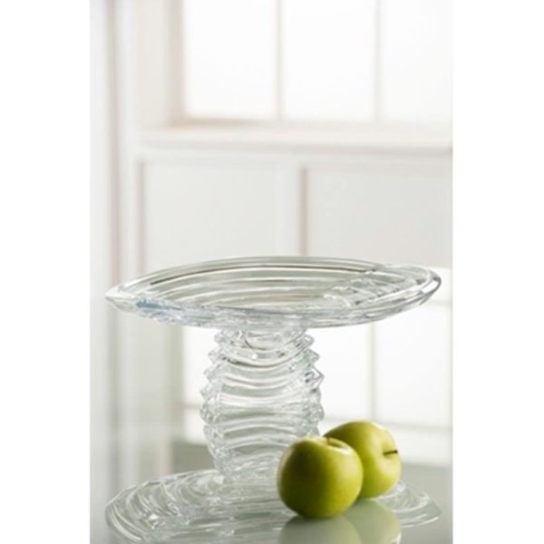 ATLANTIC CRYSTAL FOOTED PLATTER