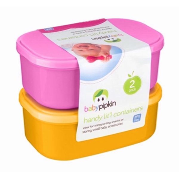 BABY PIPKIN HANDY CONTAINERS 450ML 2PCE