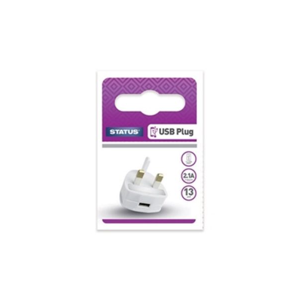 STATUS SINGLE USB PLUG PACK OF 1