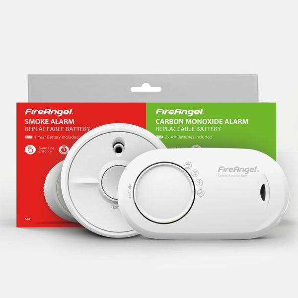 FIREANGEL SMOKE ALARM AND CO ALARM TWIN PACK