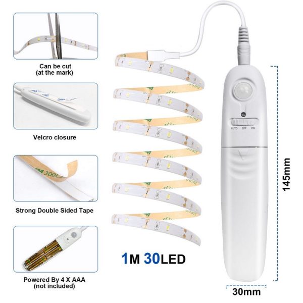 EXTRASTAR MOTION SENSOR LIGHT STRIPS BLUE