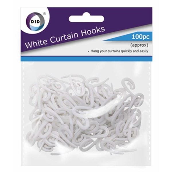 DID CURTAIN HOOKS 100PC