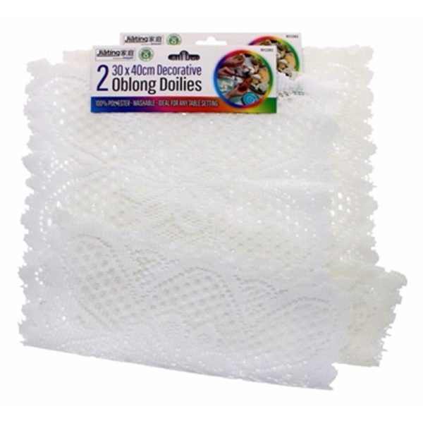 OBLONG TABLE DOILIES PACK OF 2