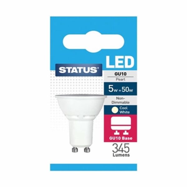 STATUS LED GU10 COOL C/W 5W EACH