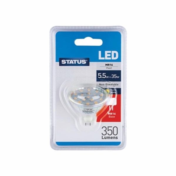 STATUS LED MR16 PEARL W/W 5.5W EACH