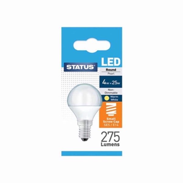 STATUS LED ROUND SES PA PEARL W/WHT PACK OF 1 BOX