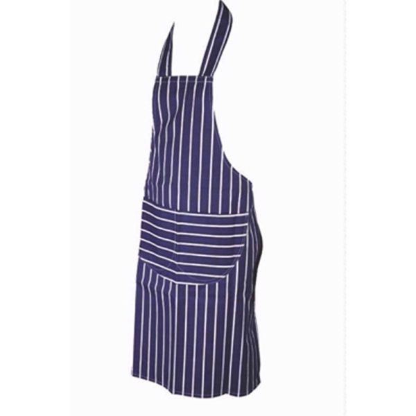 ABBEY APRON STRIPED BLUE