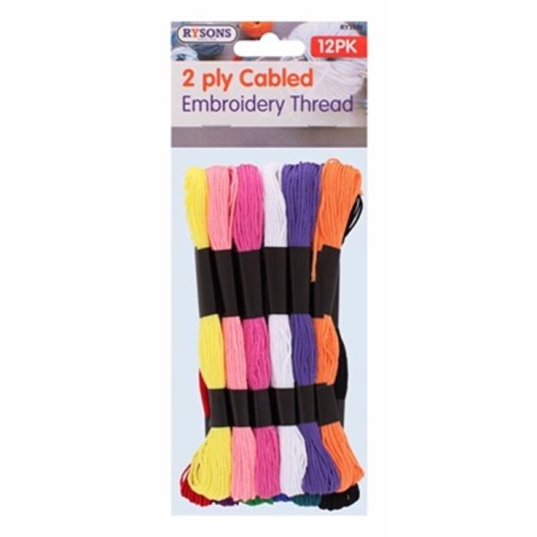 EMBROIDERY THREAD PACK OF 12