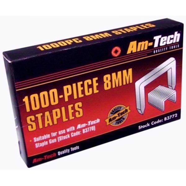 AMTECH STAPLES 8MM 1000PCS