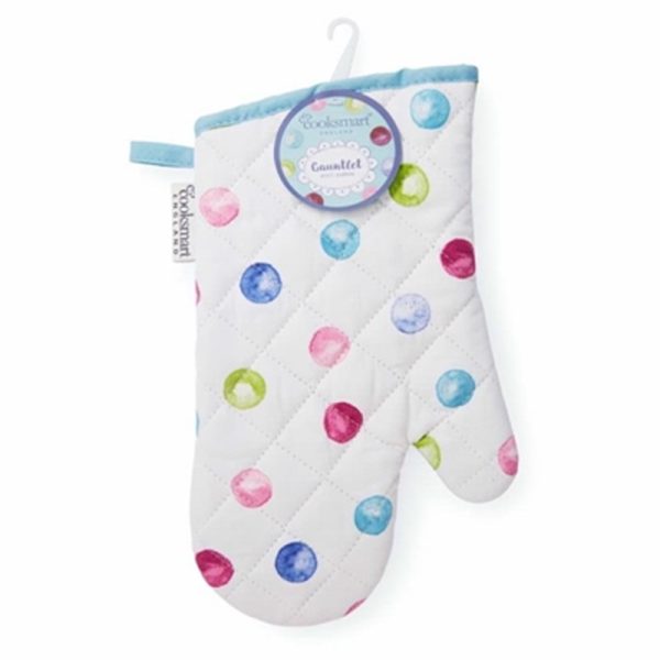 COOKSMART SINGLE OVEN GLOVE SPOTTY DOTTY