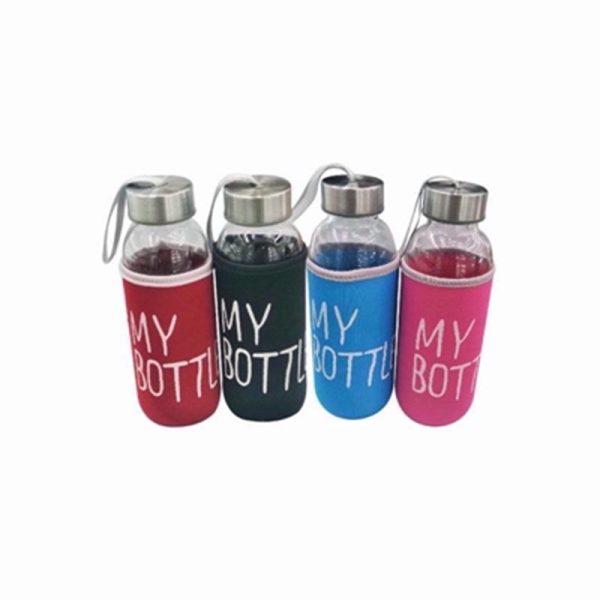 ADORN GLASS BOTTLE & SLEEVE 300ML