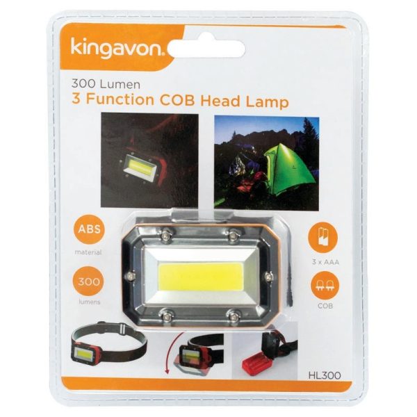 KINGAVON 3 FUCTION COB HEAD LAMP