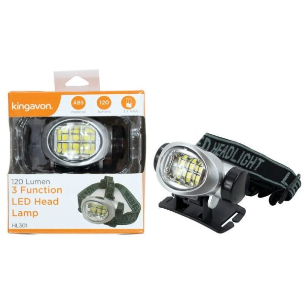 KINGAVON 3 FUNCTION LED HEAD LAMP