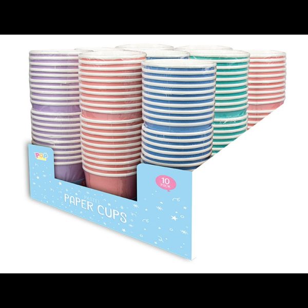 PASTEL PARTY CUPS PACK OF 10