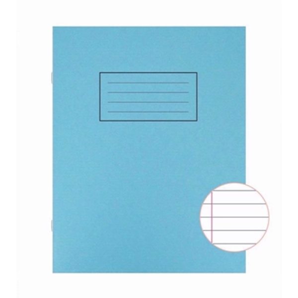 SILVINE EXERCISE BOOK 9X7 ASSORTED PACK OF 10 BLUE