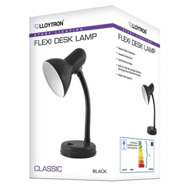 LLOYTRON BLACK DESK LAMP