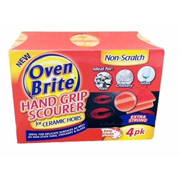 OVEN BRITE FINGERGRIP SCOURER PACK OF 4