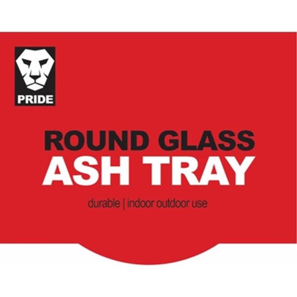 PRIDE GLASS ASHTRAY ROUND