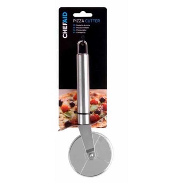 CHEF AID PIZZA CUTTER STAINLESS STEEL