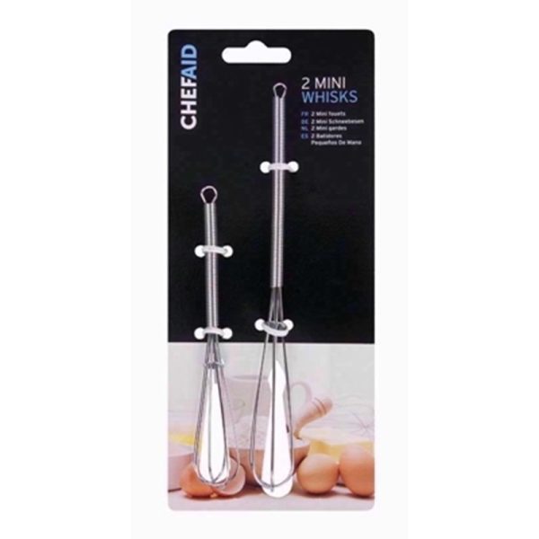 CHEF AID SET 2 MINI WHISKS