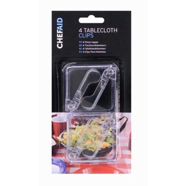 CHEF AID SET4 TABLECLOTH CLIPS