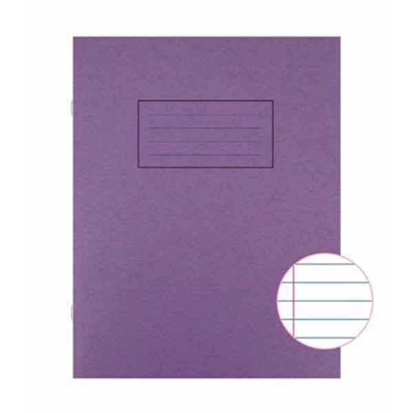 SILVINE EXERCISE BOOK 9X7 ASSORTED PACK OF 10 PURPLE