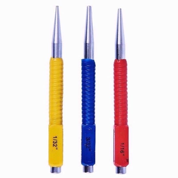 AMTECH COL CODE NAIL PUNCH 3PC SET