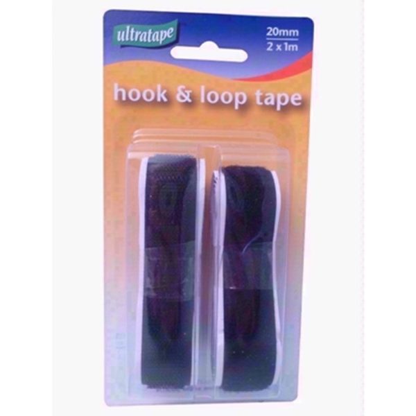 ULTRATAPE BLK HOOP/LOOP 20M X1M