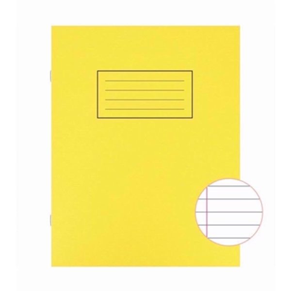 SILVINE EXERCISE BOOK 9X7 ASSORTED PACK OF 10 YELLOW