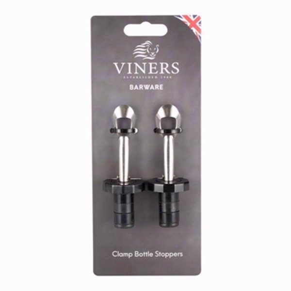 VINERS BARWARE BOTTLE STOPPER CLAMP 2 PCS