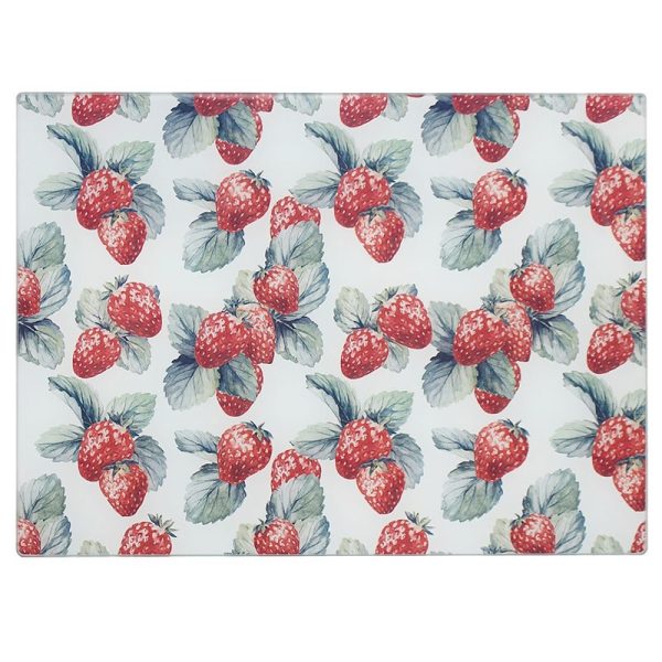 CUTTING BOARD STRAWBERRY FIELD