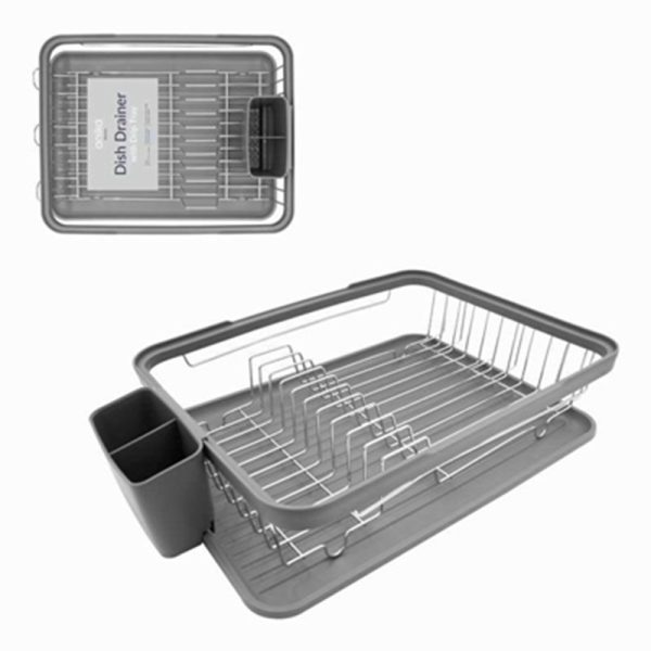 DISH DRAINER SHRINK WRAP GREY