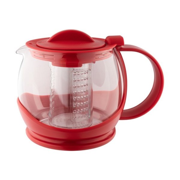 GRUNWERG SHUT-OFF TEA INFUSER RED