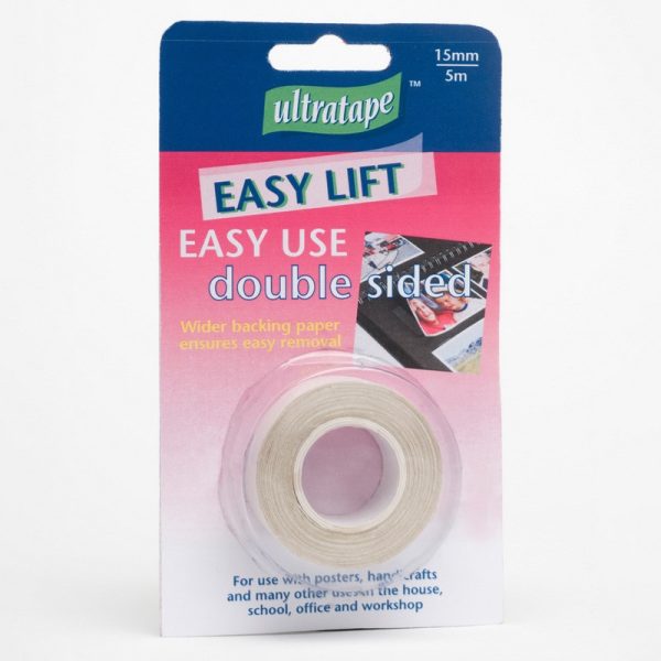 ULTRATAPE DOUBLE SIDED TAPE EASY LIFT 15MM X 5M