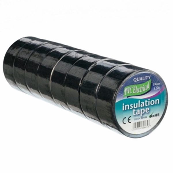 ULTRATAPE PROF INS 19 X 4.5M BLK PACK OF 8