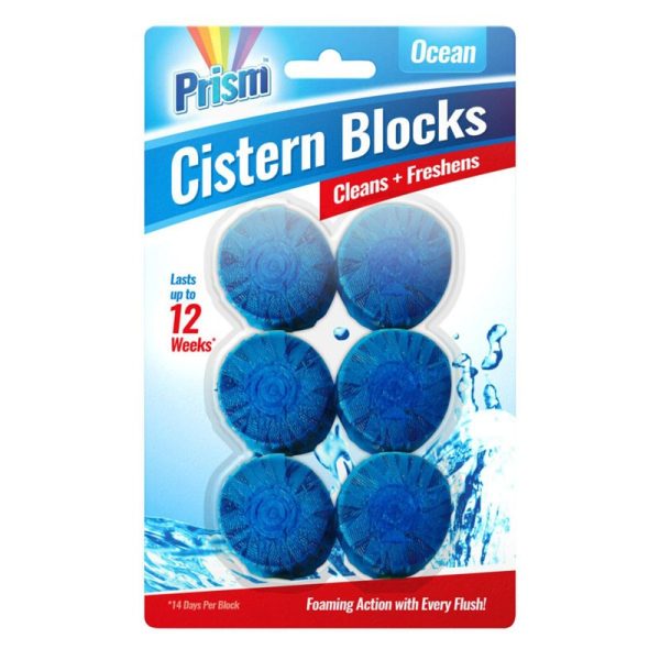 PRISM TOILET PACK OF 6 BLOCKS BLUE