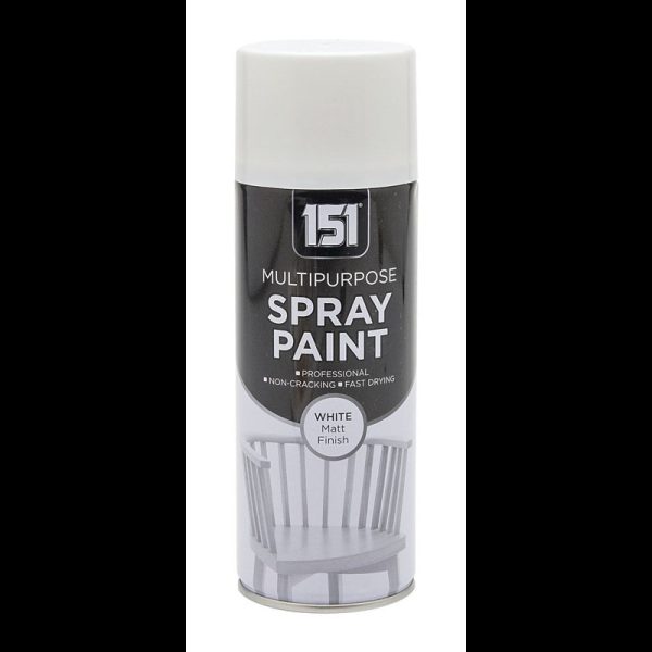 151 PAINT SPRAY 400ML WHITE MATT