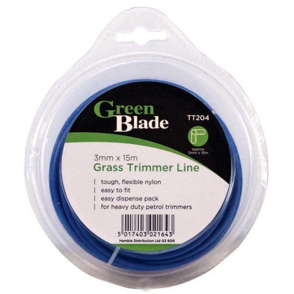 GREEN BLADE GRASS TRIMMER LINE 3MM X 15M