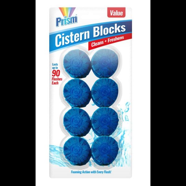 PRISM TOILET PACK OF 8 BLOCKS BLUE