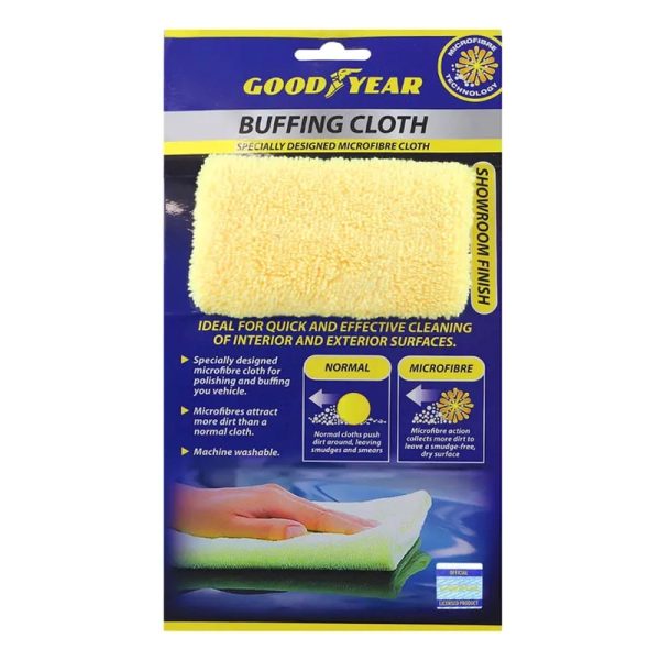 GOODYEAR MICROFIBRE BUFFING CLOTH 10X40CM