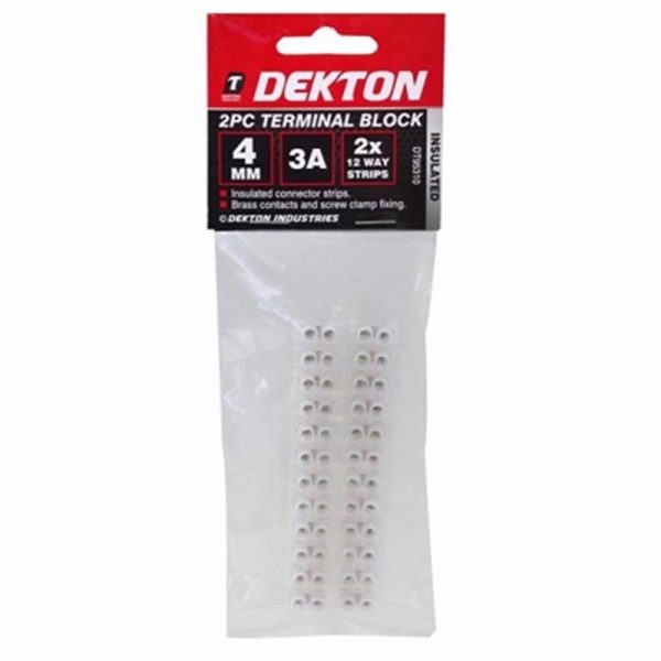 DEKTON TERMINAL BLOCK 2PC 4MM