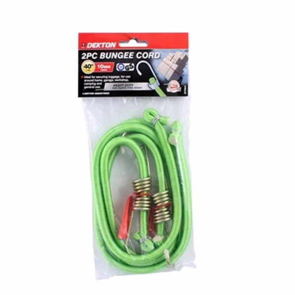 DEKTON HEAVY DUTY BUNGEE CORD 2PC 40X10MM