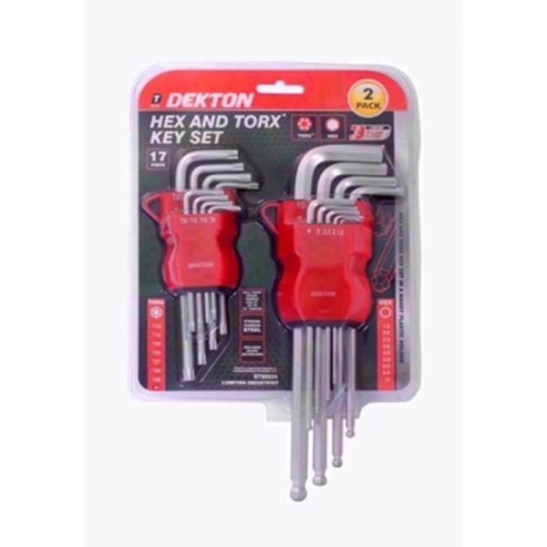 DEKTON HEX/TORX KEY SET 2PC