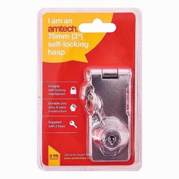 AMTECH LOCKING HASP 3INCH