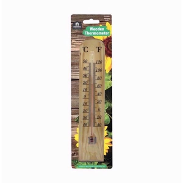 KINGFISHER WOODEN THERMOMETER