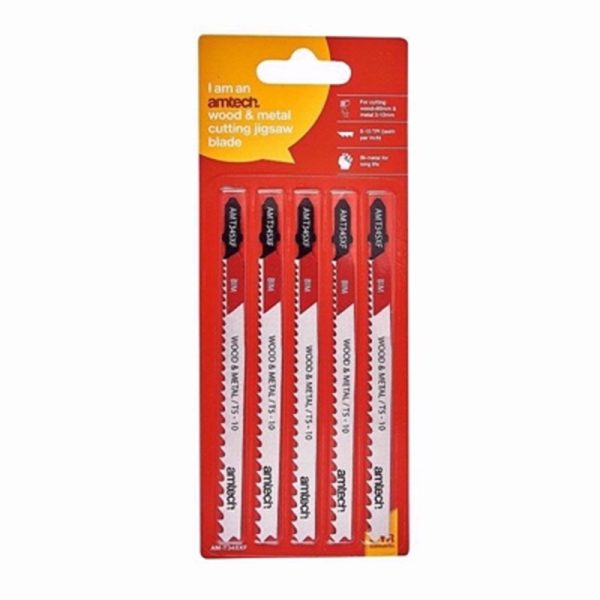 AMTECH JIGSAW WOOD BLADE 5PC SET (AMT345XF)