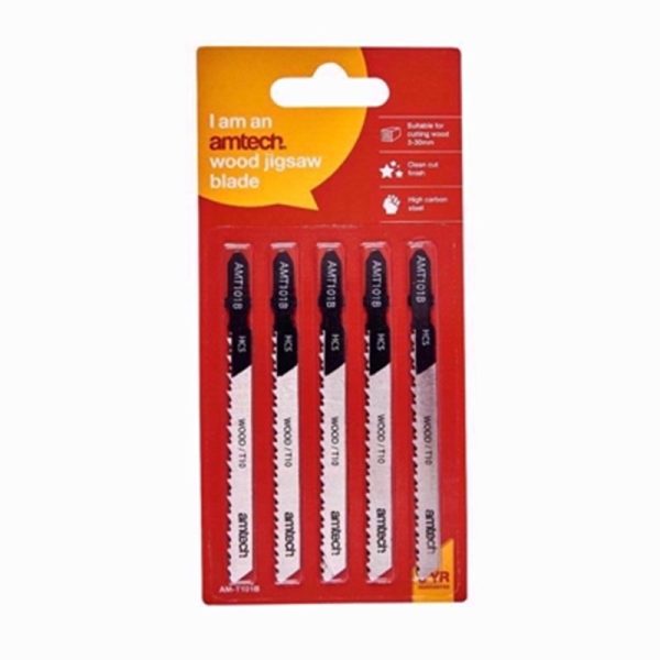 AMTECH JIGSAWVWOOD BLADE 5PC SET (AMT101B)