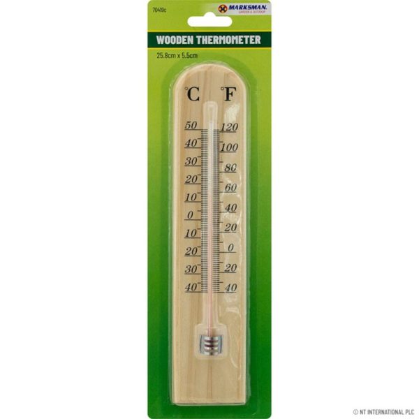 MARKSMAN WOODEN THERMOMETER MEDIUM